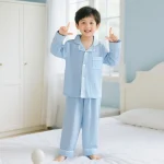 Pyjama enfant coton couleur unie
