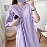 Chemise d'allaitement à manches courtes pour femme enceinte