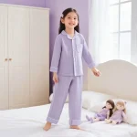 Ensemble pyjama coton manches longues