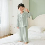 Vêtements maison enfant coton uni