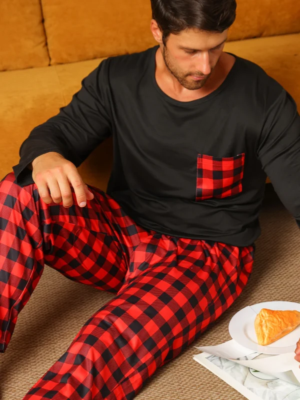 ensemble pyjama carreaux