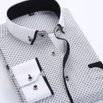 chemise à manches longues imprimée