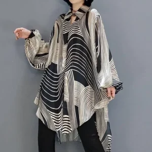 chemise en mousseline de soie élégante