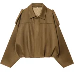 veste courte en daim