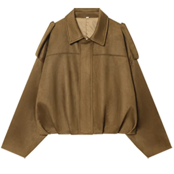 veste courte en daim
