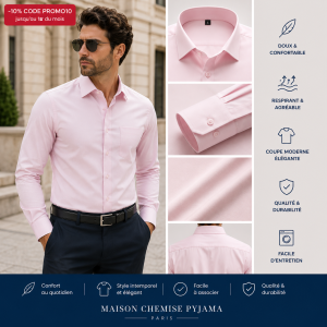 chemise habillée homme manches longues
