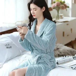 robe longue en flanelle