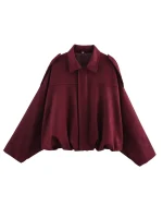 veste col montant velours
