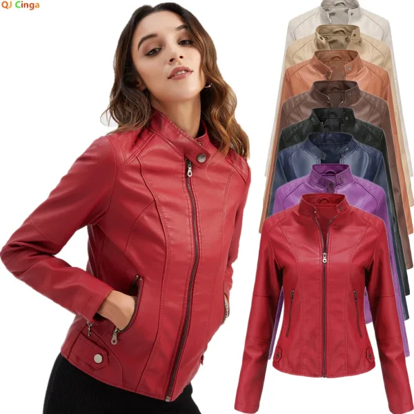 veste en similicuir