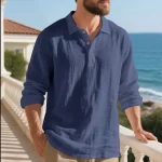 chemise ample décontractée col en v