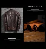 veste en cuir PU moderne