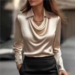 élégante chemise satin