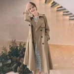 trench-coat long double boutonnage