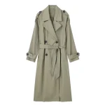 trench vintage manches longues