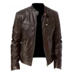 manteau cuir protection vent