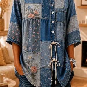 chemise vintage imprimé floral