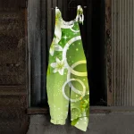 Motif floral vert combinaison