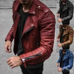 veste cuir pour homme printemps