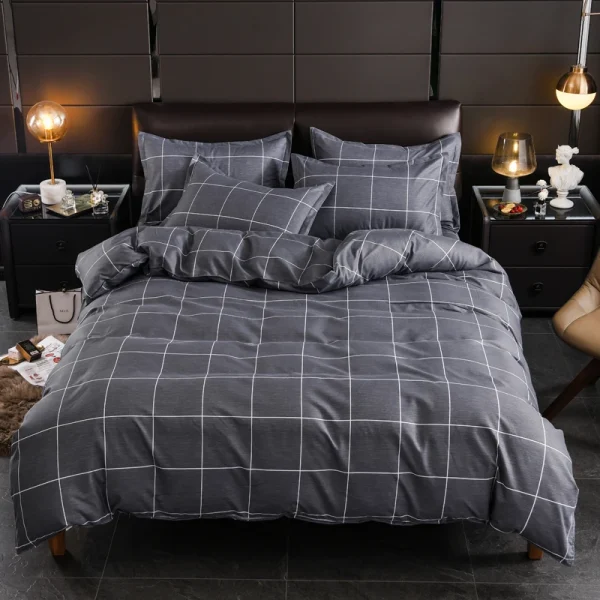 Housse de couette nordique grise
