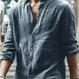 chemise décontractée en lin