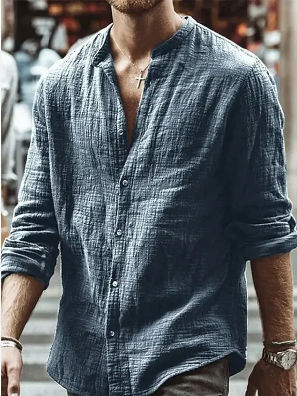 chemise décontractée en lin