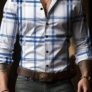 Chemise  manches longues à carreaux