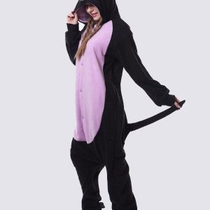 combinaison pyjama violette chat