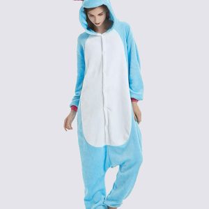 Combinaison Pyjama Licorne Bleu