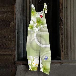 Combinaison décontractée floral lys papillon